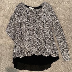 LIKE NEW Fun Sparkly Sweater with Zipper Detail on Back